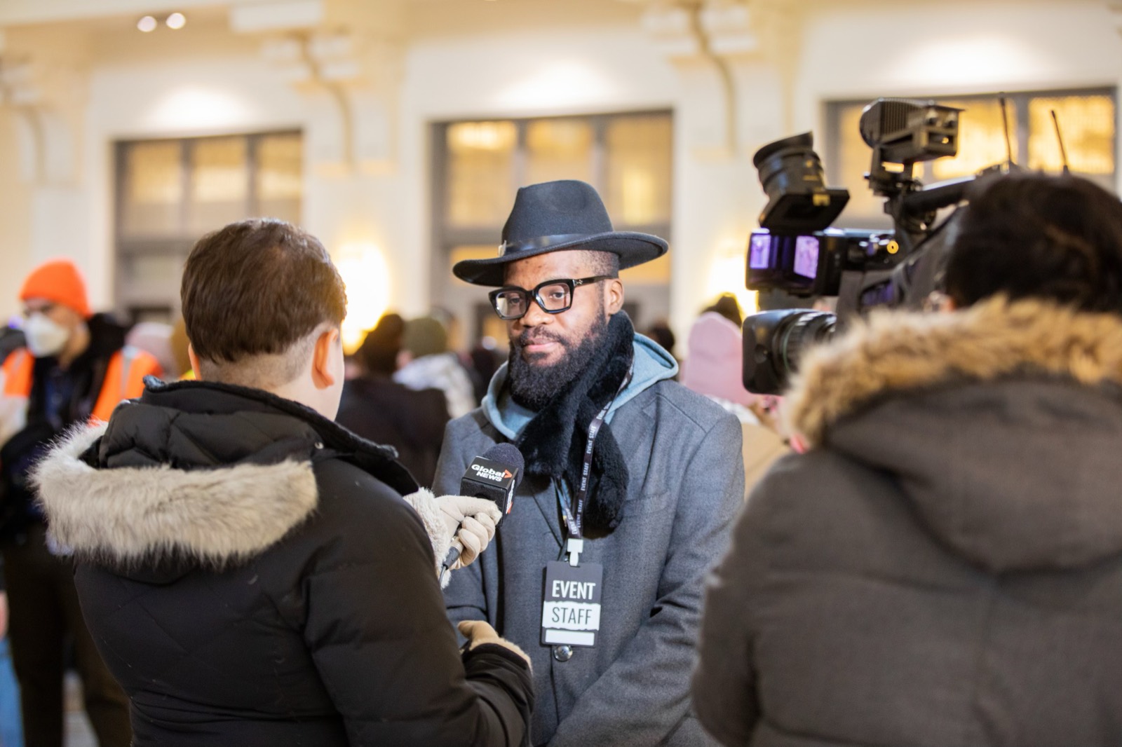 JRD Kwilu speaking to reporters